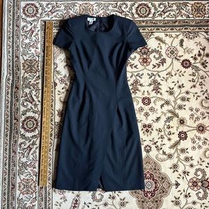 Giorgio Armani Le Collezioni Black Stretch Wool Suit Dress made in Italy